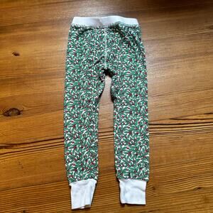 Crewcuts Christmas green white holly pajama pants SIZE 5